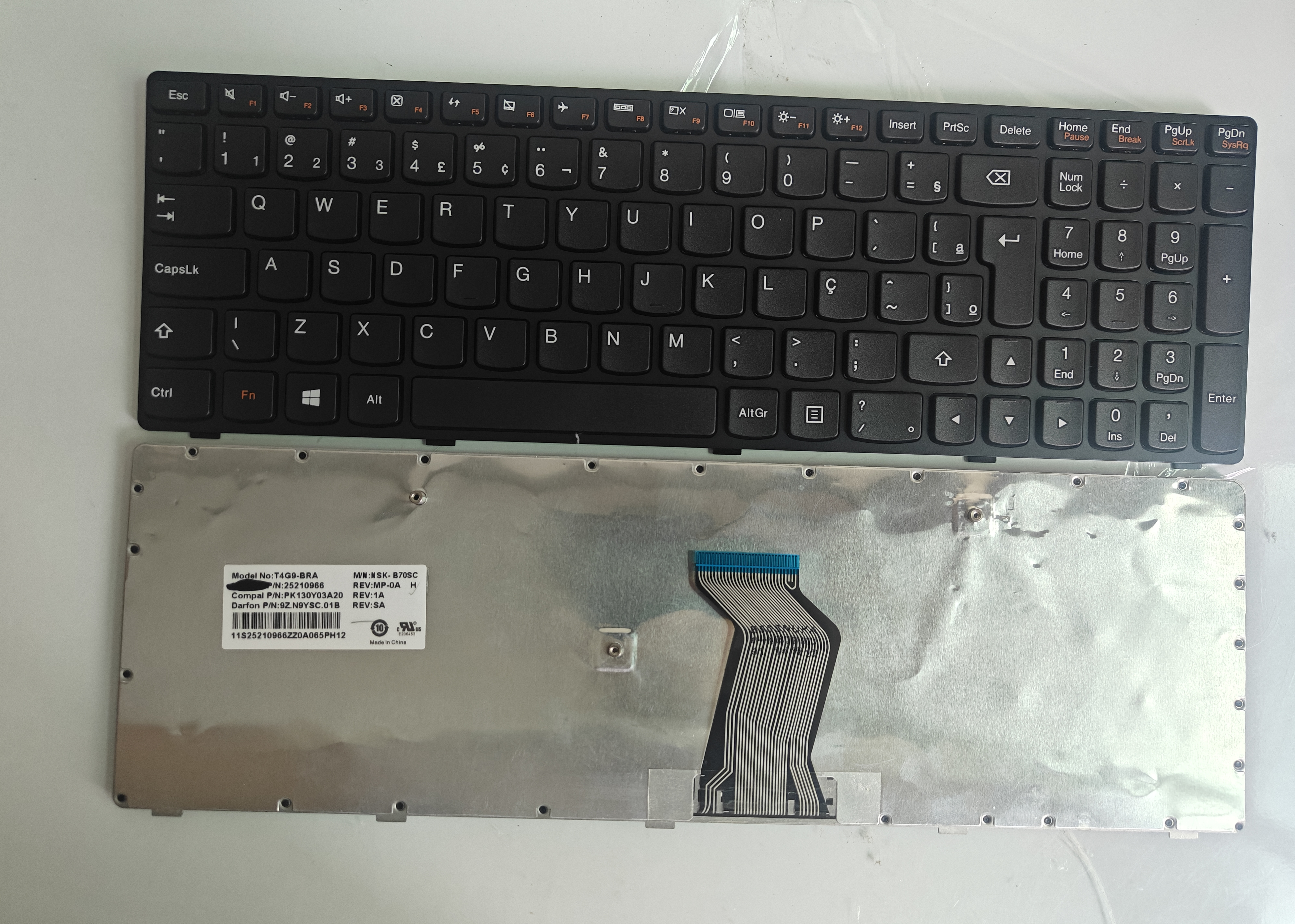 Picture of Laptop Brazil Keyboard forNew Replacement Laptop Keyboard For LENOVO G500/G510/G700/G710 BLACK FRAME BLACK (OEM) BR Layout